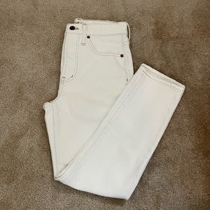 Madewell (Womens) • Off white • Perfect Vintage Crop Jean